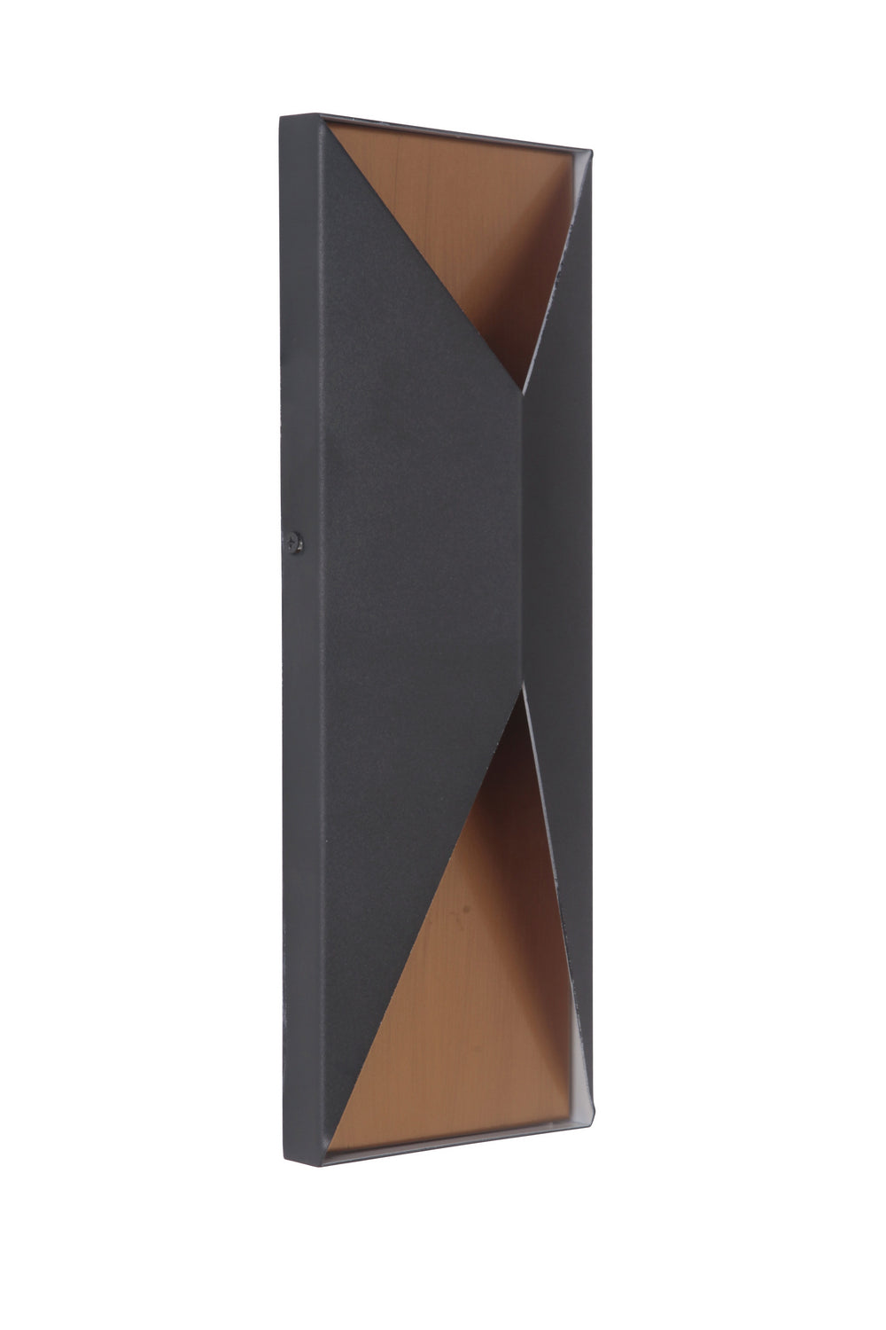 Craftmade LED Pocket Sconce from the Peak collection in Matte Black/Satin Brass finish