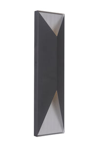 Craftmade LED Pocket Sconce from the Peak collection in Matte Black/Brushed Aluminum finish