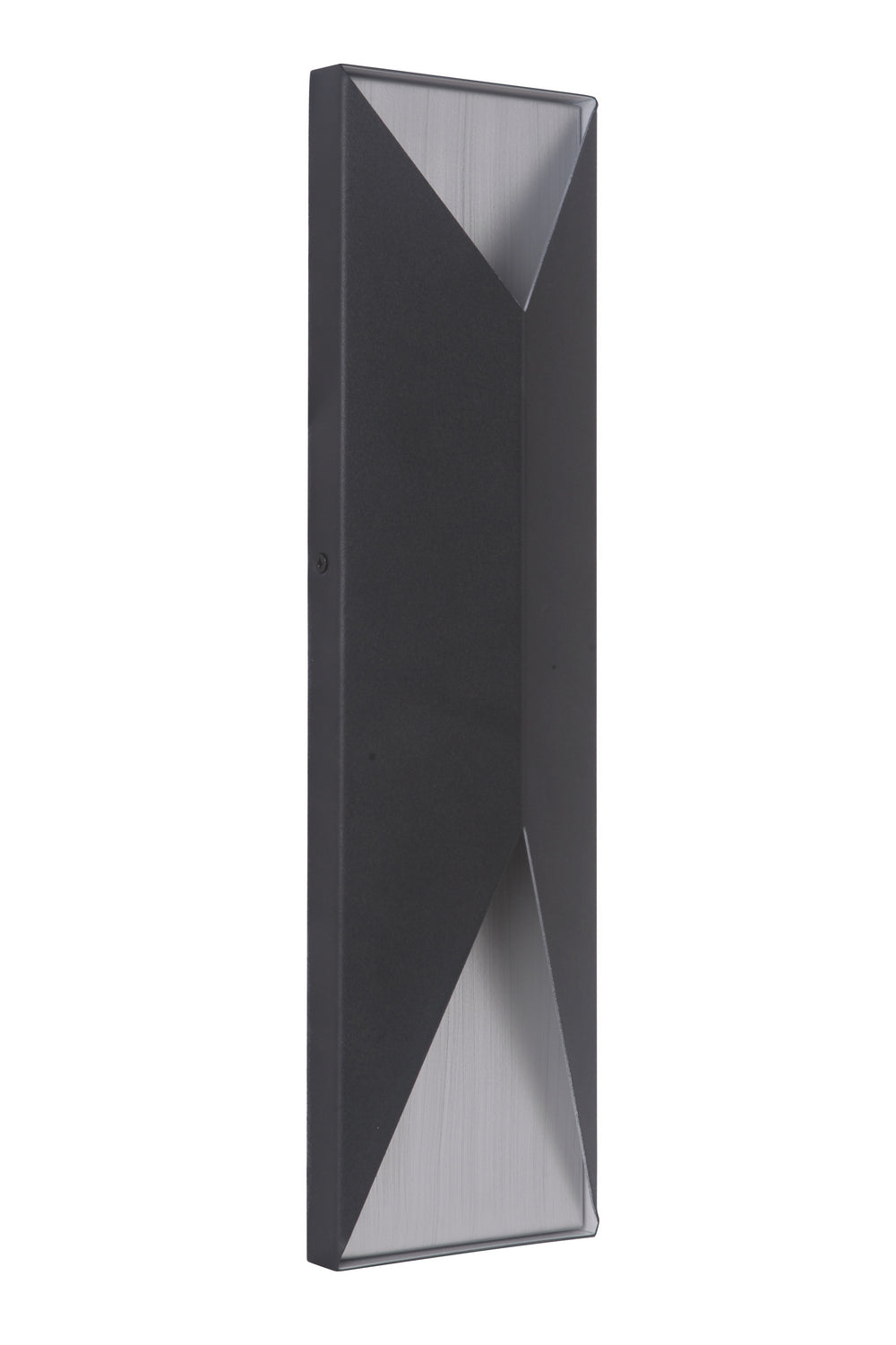 Craftmade LED Pocket Sconce from the Peak collection in Matte Black/Brushed Aluminum finish