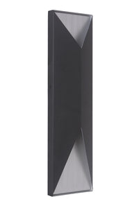 Craftmade LED Pocket Sconce from the Peak collection in Matte Black/Brushed Aluminum finish