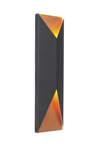 Craftmade - Z3422-TBSB-LED - LED Outdoor Pocket Sconce - Peak - Textured Black / Satin Brass