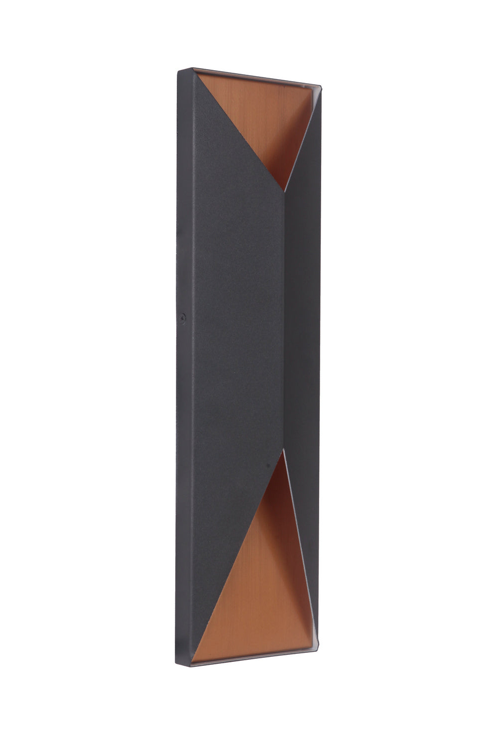 Craftmade LED Pocket Sconce from the Peak collection in Matte Black/Satin Brass finish