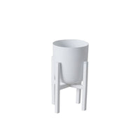 Design Shop White Mallow Plant Stand, 4" X 7.25"