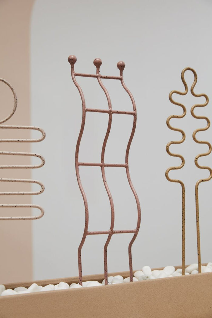 Design Shop Pink Menil Plant Stick, 4" X 18", Set of 6.