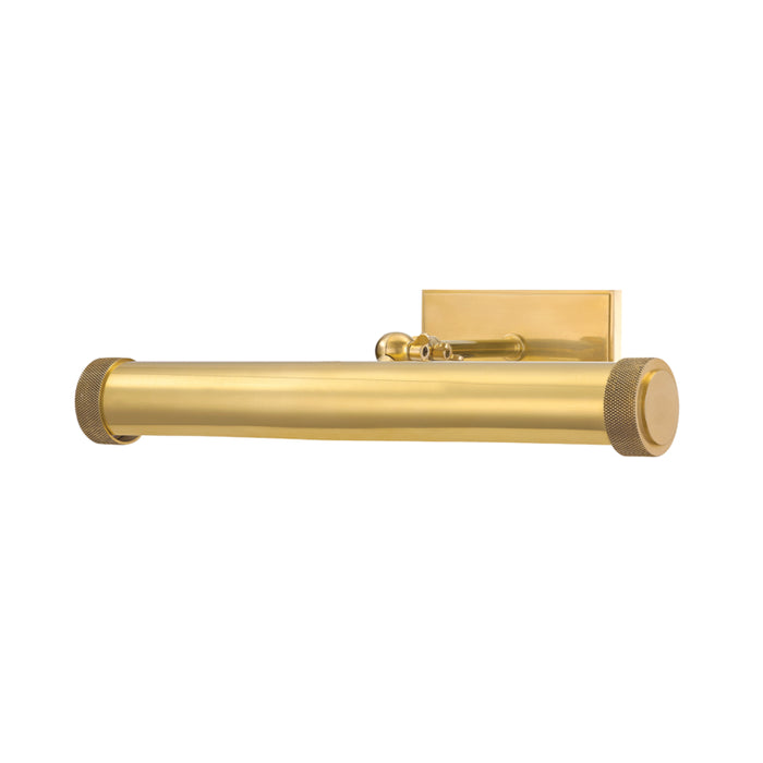 Hudson Valley Two Light Picture Light from the Ridgewood collection in Aged Brass finish