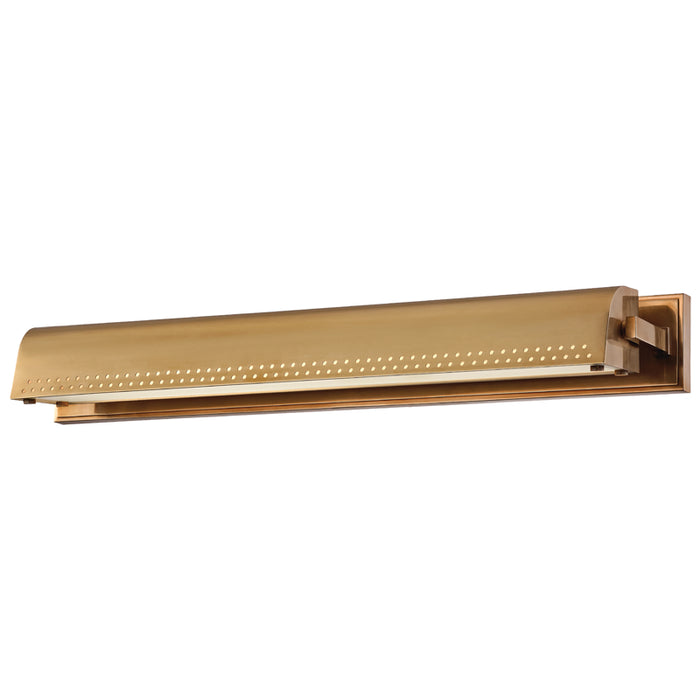 Hudson Valley LED Picture Light from the Garfield collection in Aged Brass finish