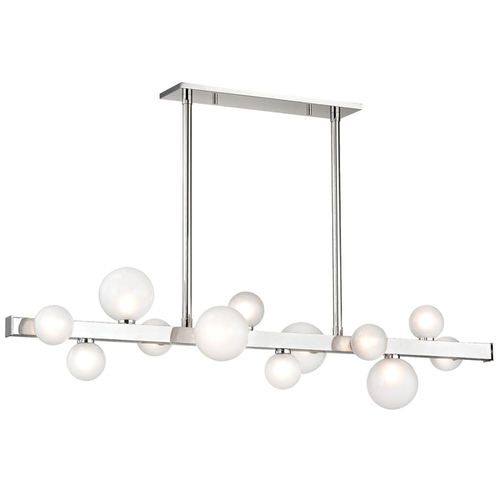Hudson Valley LED Island Pendant from the Mini Hinsdale collection in Polished Nickel finish