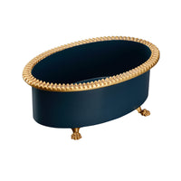 Chelsea House Pie Crust Cachepot - Navy (Sm)