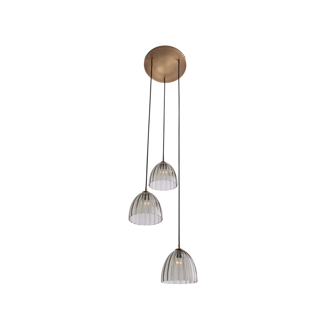 Wildwood Caterina Triple Pendant - Smoke