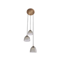 Wildwood Caterina Triple Pendant - Smoke