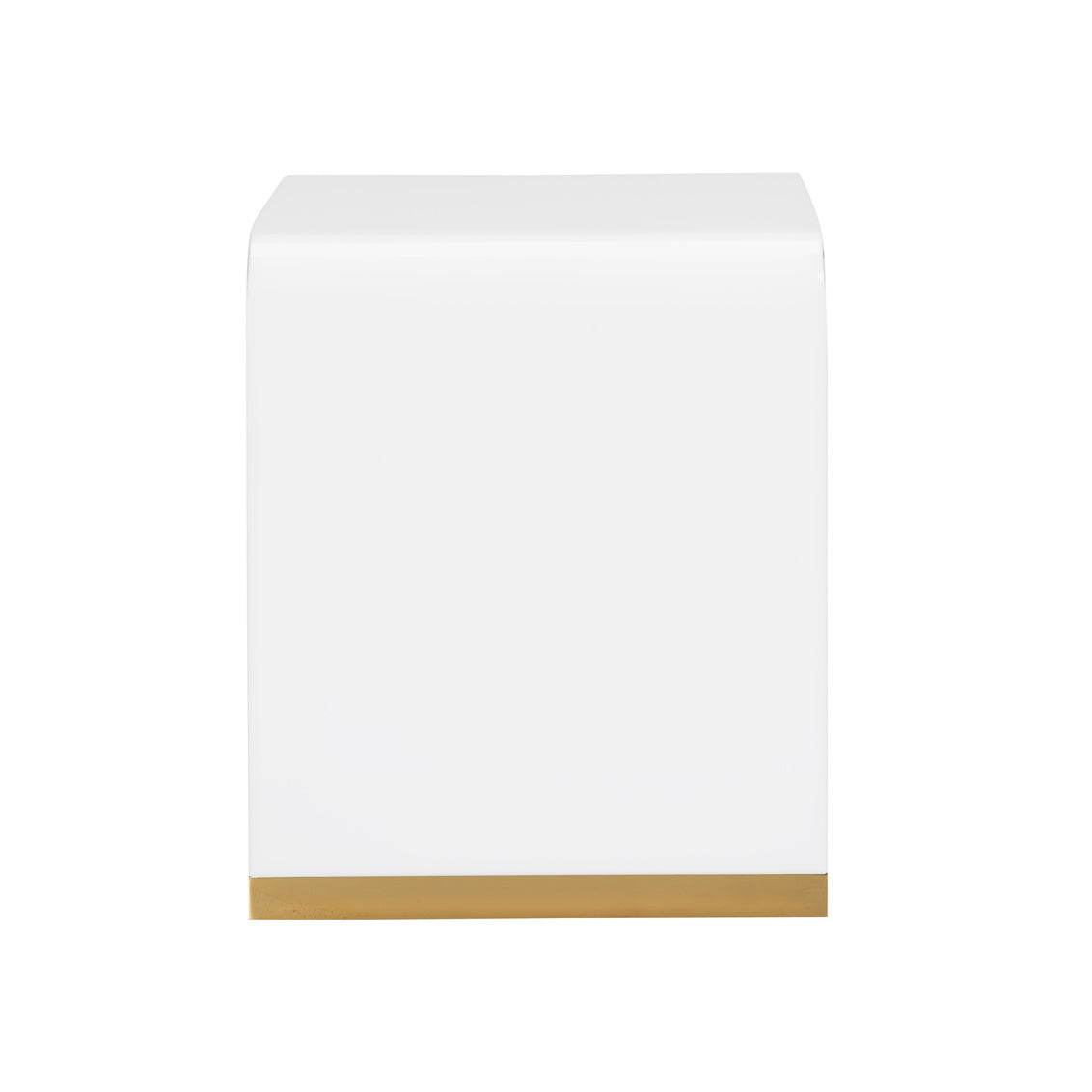 Chelsea House Waterfall End Table - White