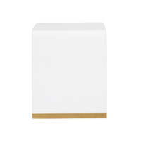 Chelsea House Waterfall End Table - White