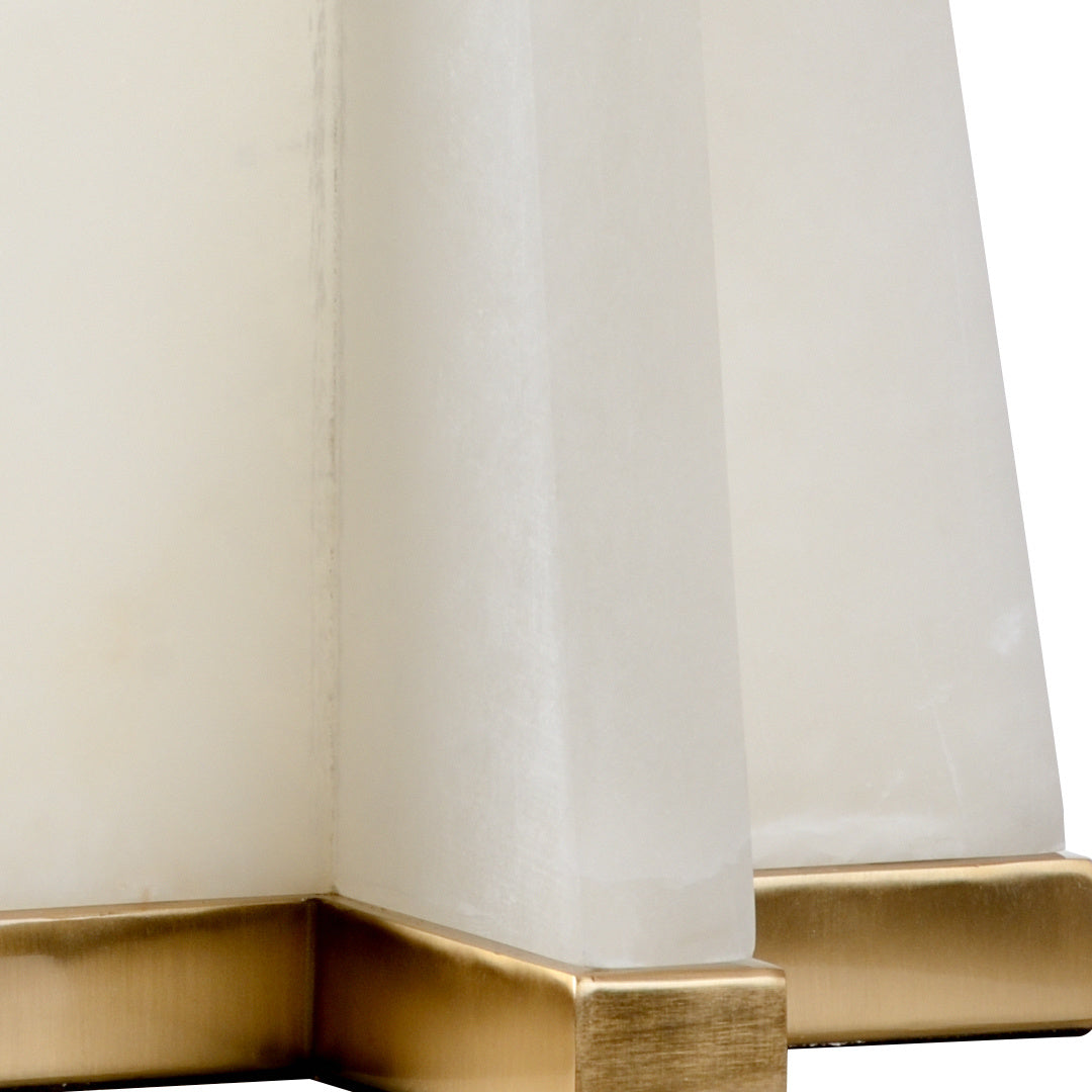 Chelsea House Alabaster Pyramid Lamp