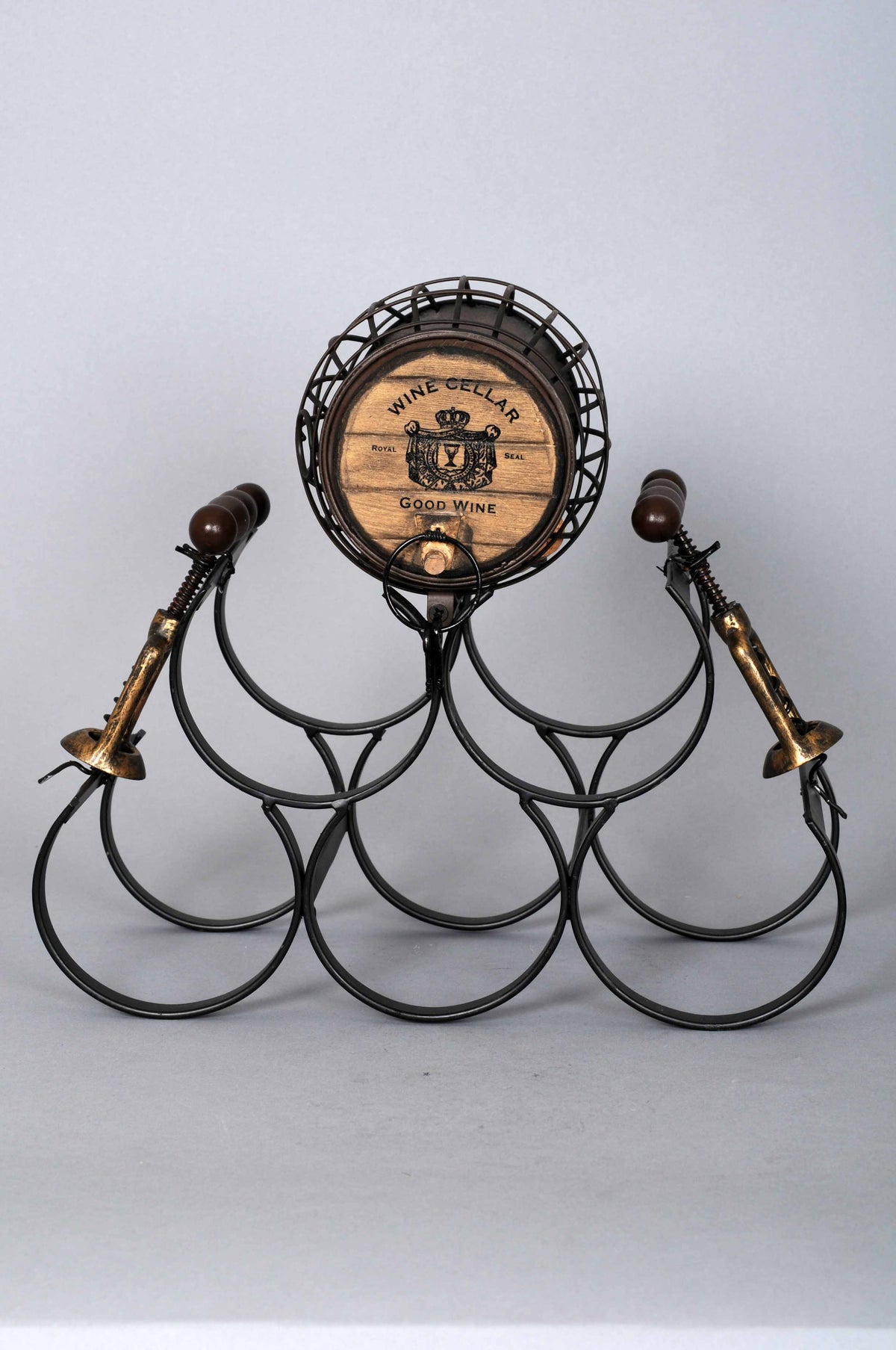 Karen Didion 5 Bottle Wine Holder Rack