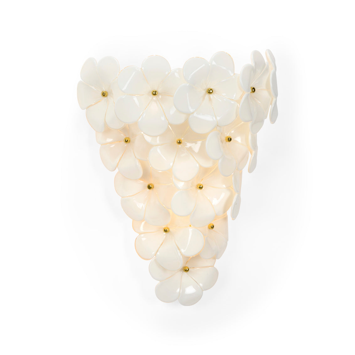 Chelsea House Glass Flower Wall Sconce