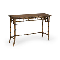 Chelsea House Bamboo Console - Walnut