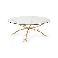 Chelsea House Gold Coral Coffee Table