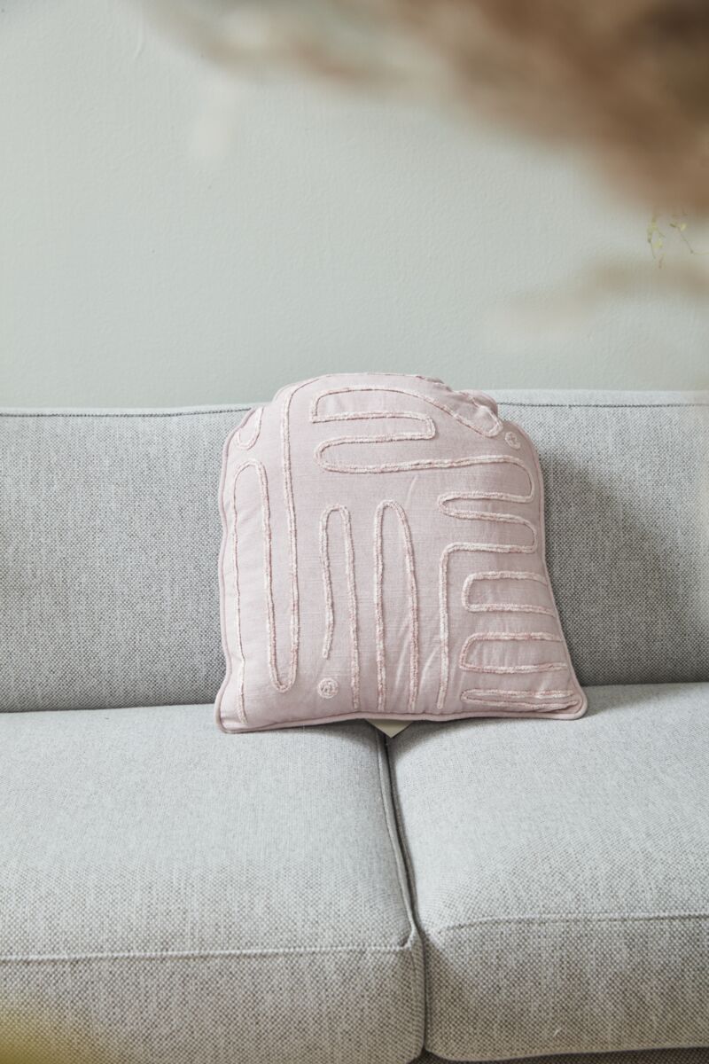 Design Shop Purple Boardwalk Pillow, 13.5" X 14".