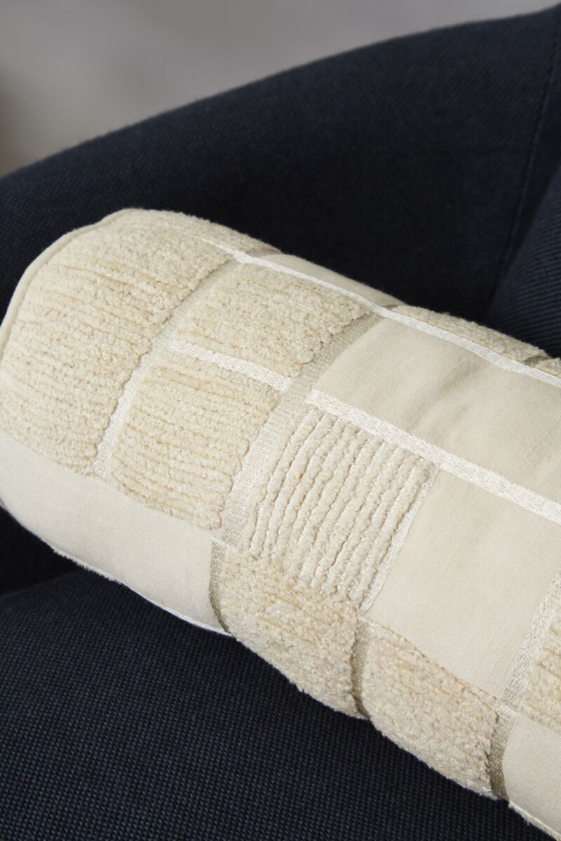 Design Shop Off-White Boardwalk Pillow, 16" X 6".