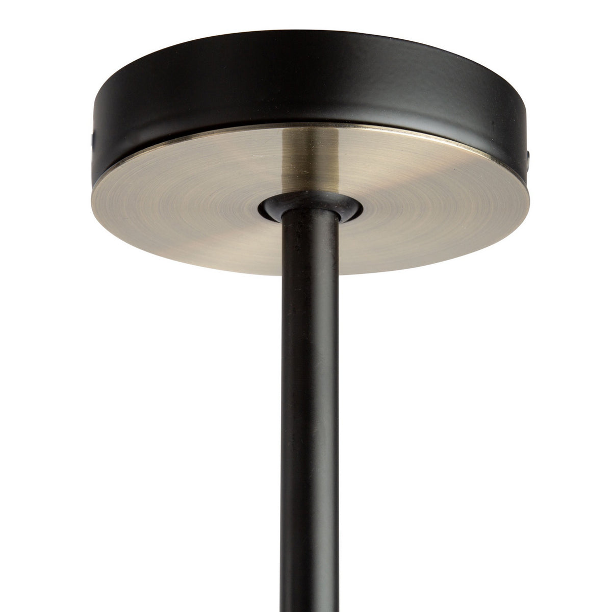 Artcraft Six Light Chandelier from the Tribeca collection in Matte Black & Satin Brass finish