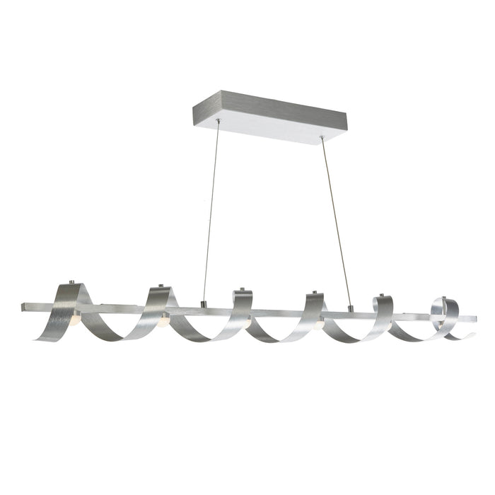 Artcraft LED Island Pendant from the Rolling Hills collection in Brushed Aluminum finish