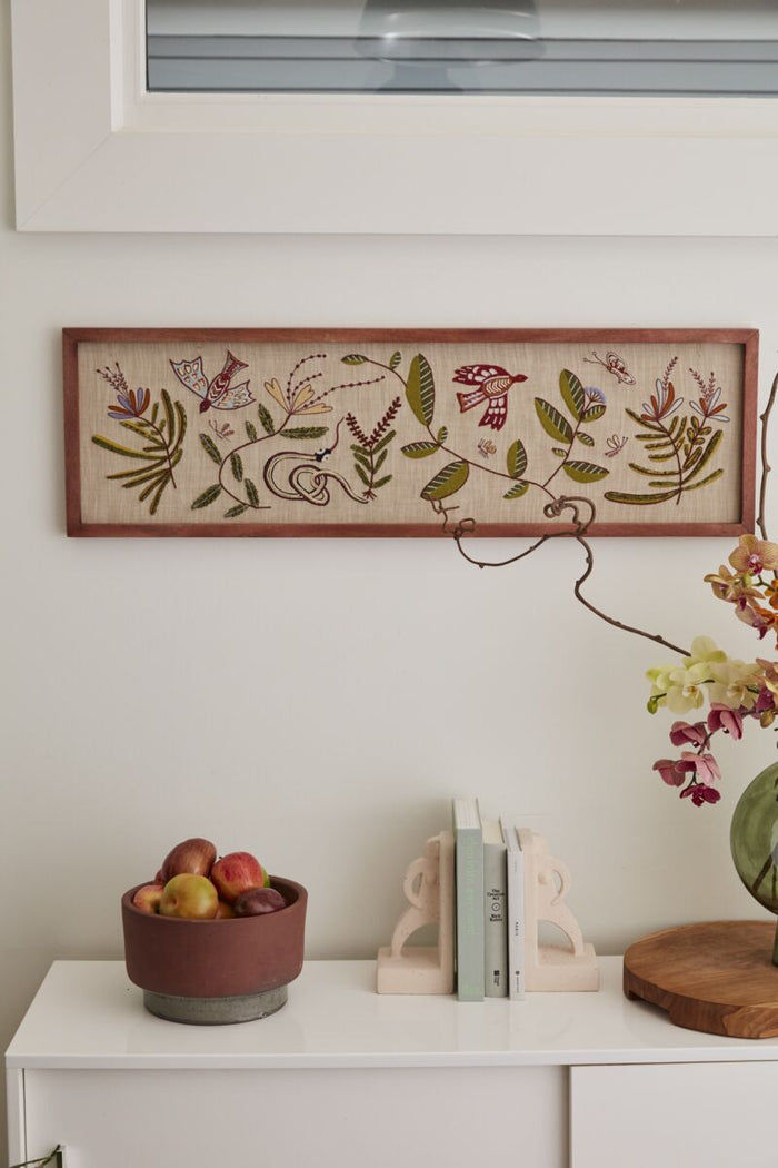 Design Shop Off-White Andalusia Wall Art Cream, 40" X 12.25".