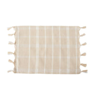 Design Shop Off-White Camino Collection Placemat, 20" X 0.1".