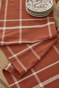 Design Shop Terracotta Camino Collection Table Runner, 72" X 0.1".