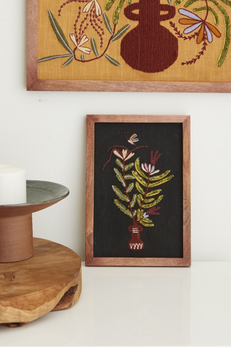 Design Shop Black Andalusia Wall Art Black, 7" X 10".