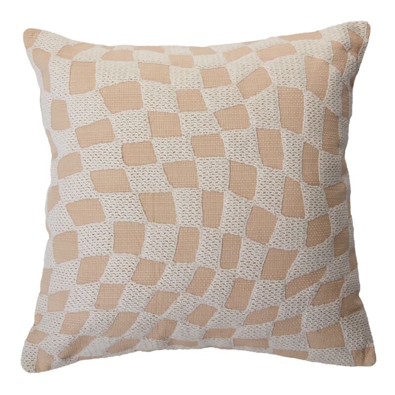 Design Shop Tan Visby Pillow, 20"x 20".