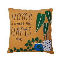 Design Shop Ochre Fresh Expressions Pillow, 16"x 16".