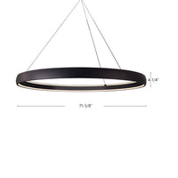 Kuzco Lighting - PD22772-BK - LED Pendant - Halo - Black
