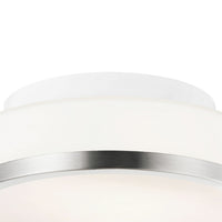 CWI Lighting - 5479C8SN-R - One Light Flush Mount - Frosted - Satin Nickel