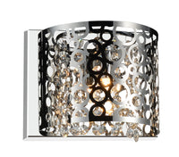 CWI Lighting - 5536W9ST-R-1 - One Light Bathroom Sconce - Bubbles - Stainless Steel
