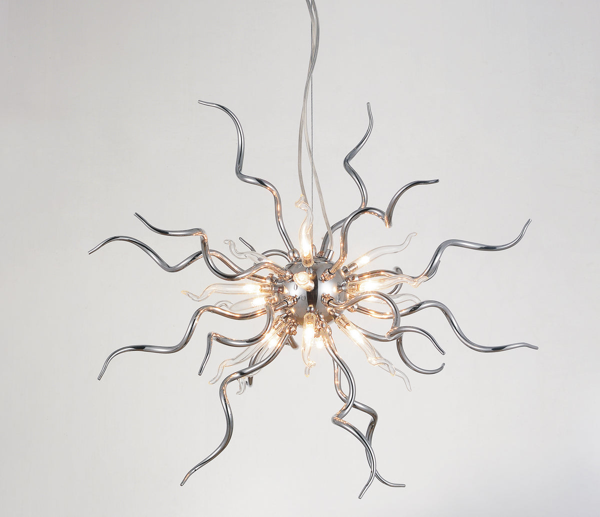 CWI Lighting LED Chandelier from the Twist collection in Chrome finish