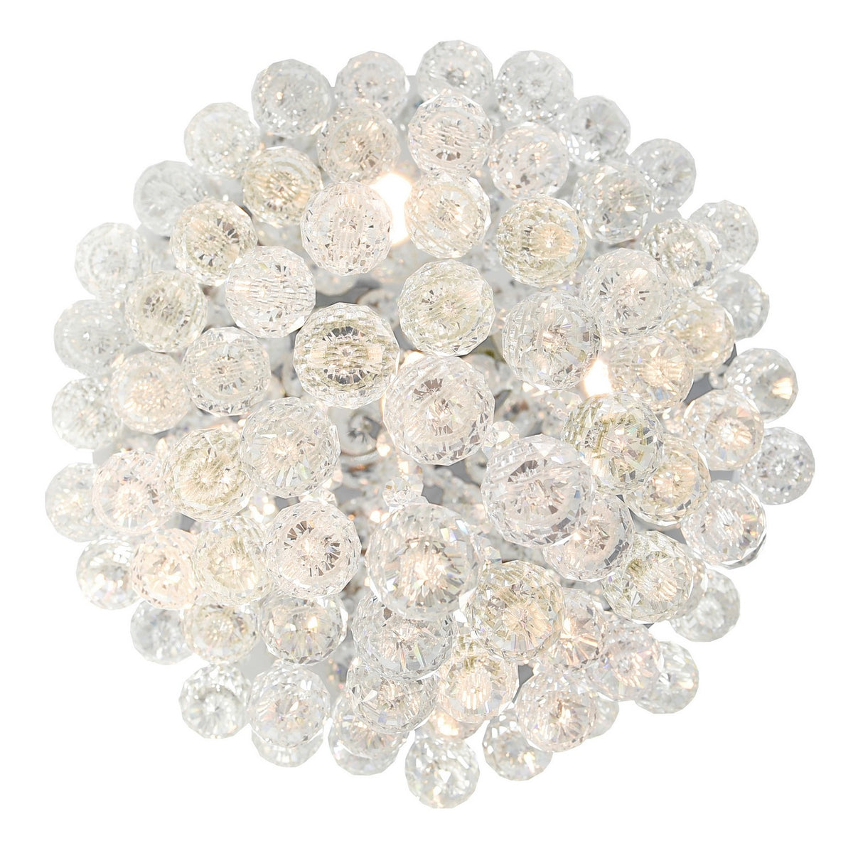CWI Lighting - 6601C16C - Five Light Flush Mount - Rain Drop - Chrome