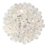 CWI Lighting - 6601C16C - Five Light Flush Mount - Rain Drop - Chrome