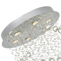 CWI Lighting - 6606C20C - Six Light Flush Mount - Double Spiral - Chrome