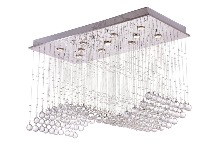 CWI Lighting 11 Light Flush Mount from the Twinkle collection in Chrome finish