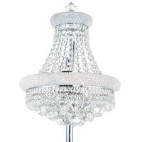 CWI Lighting - 8001F18C - Eight Light Floor Lamp - Empire - Chrome
