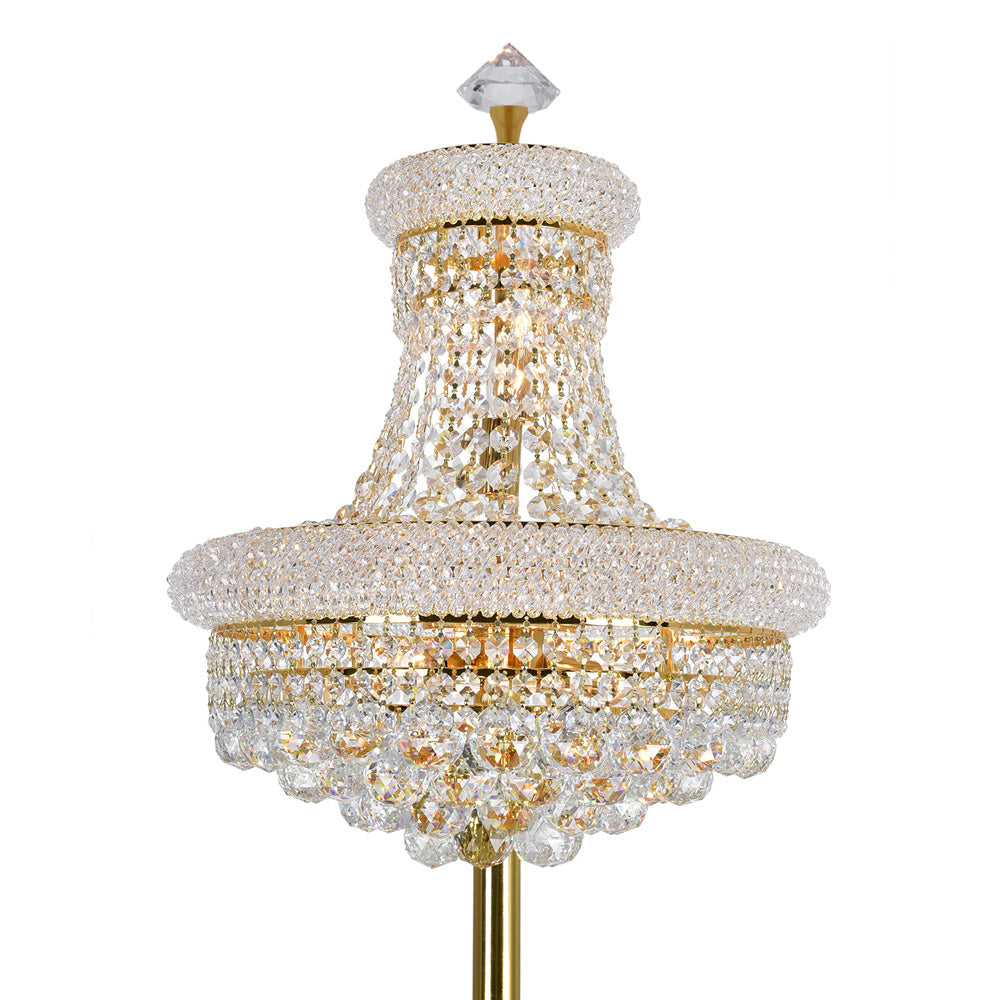 CWI Lighting Eight Light Floor Lamp from the Empire collection in Gold finish