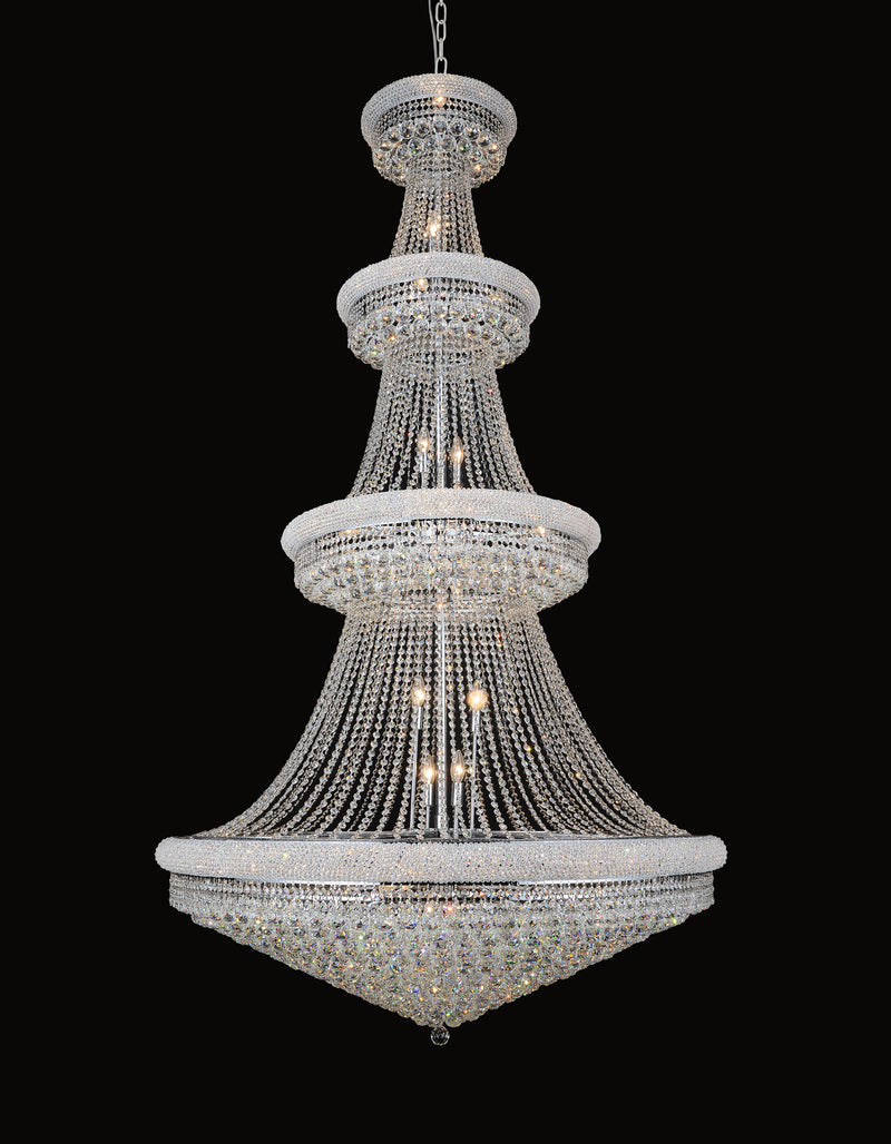 CWI Lighting 42 Light Chandelier from the Empire collection in Chrome finish