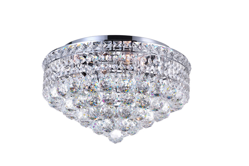 CWI Lighting Five Light Flush Mount from the Luminous collection in Chrome finish