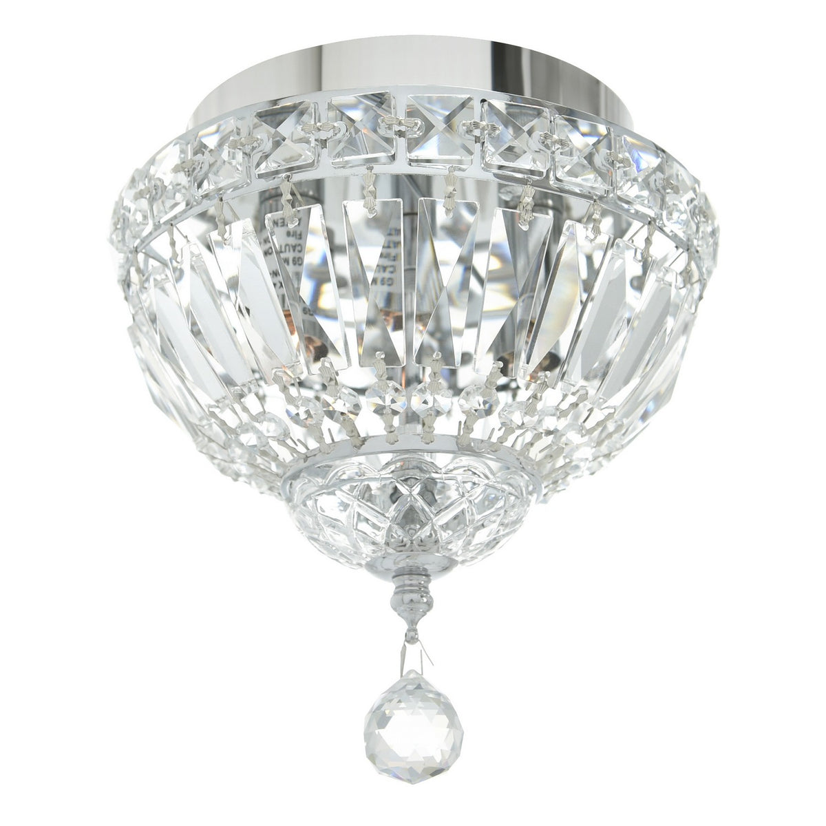 CWI Lighting - 8003C8C - Two Light Flush Mount - Stefania - Chrome