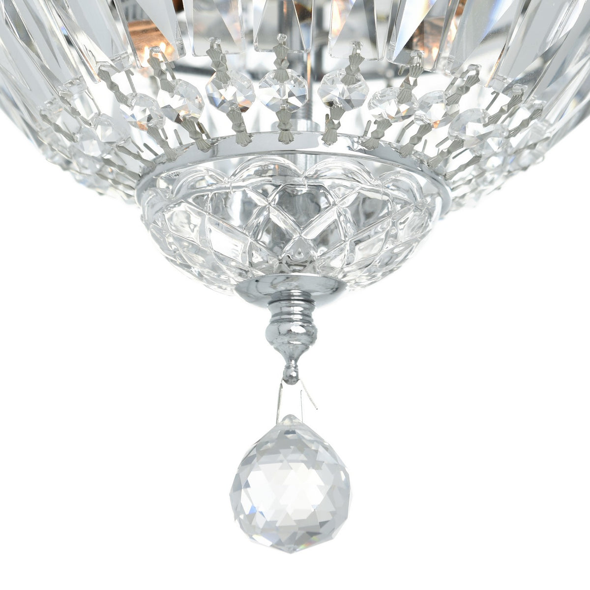 CWI Lighting - 8003C8C - Two Light Flush Mount - Stefania - Chrome