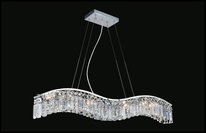 CWI Lighting Seven Light Chandelier from the Glamorous collection in Chrome finish