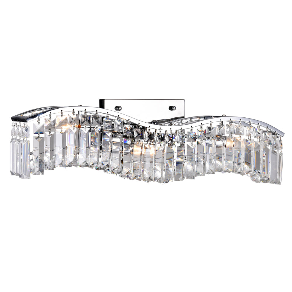 CWI Lighting Three Light Vanity from the Glamorous collection in Chrome finish