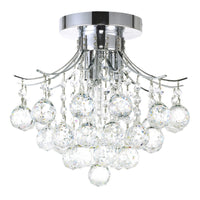 CWI Lighting - 8012C12C - Three Light Flush Mount - Princess - Chrome