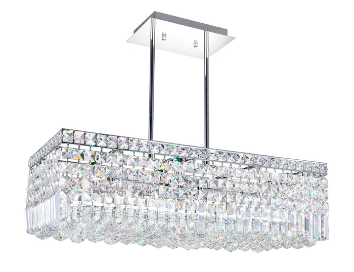 CWI Lighting Eight Light Chandelier from the Colosseum collection in Chrome finish