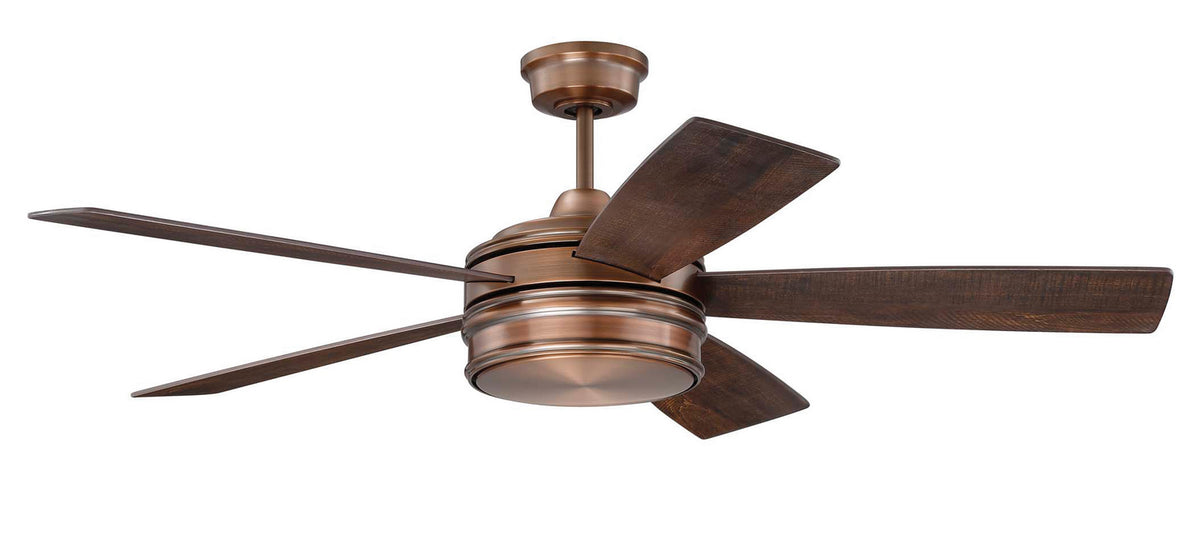 Craftmade - BRX52BCP5 - 52" Ceiling Fan - Braxton - Brushed Copper